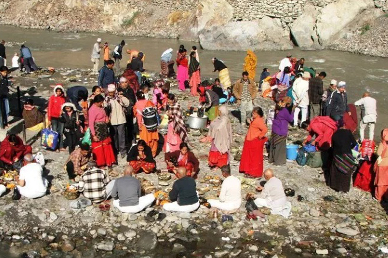 सोह्र श्राद्धका लागि मुक्तिनाथमा बढ्यो चहलपहल