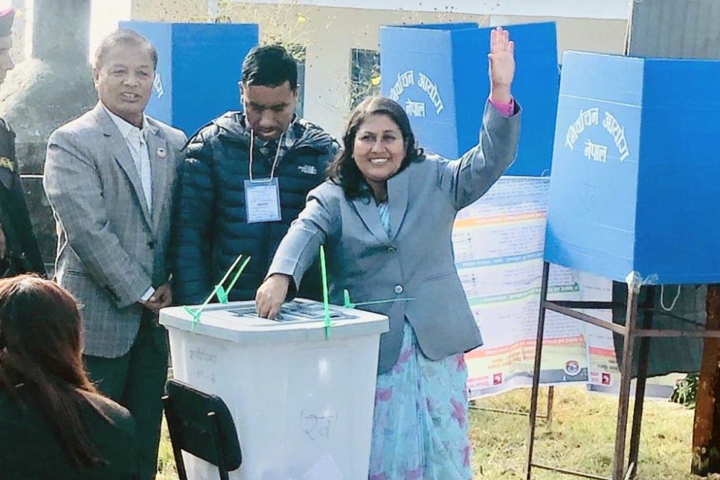 कास्कीमा विद्याको अग्रता कायमै , दोब्बर मतले अगाडि