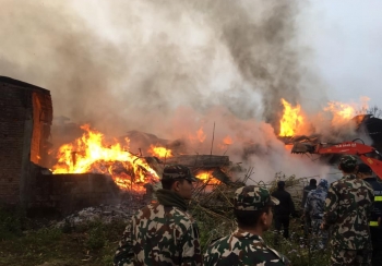 बाँकेको नरैनापुरमा भीषण आगलागी, १२० घर जलेर नष्ट