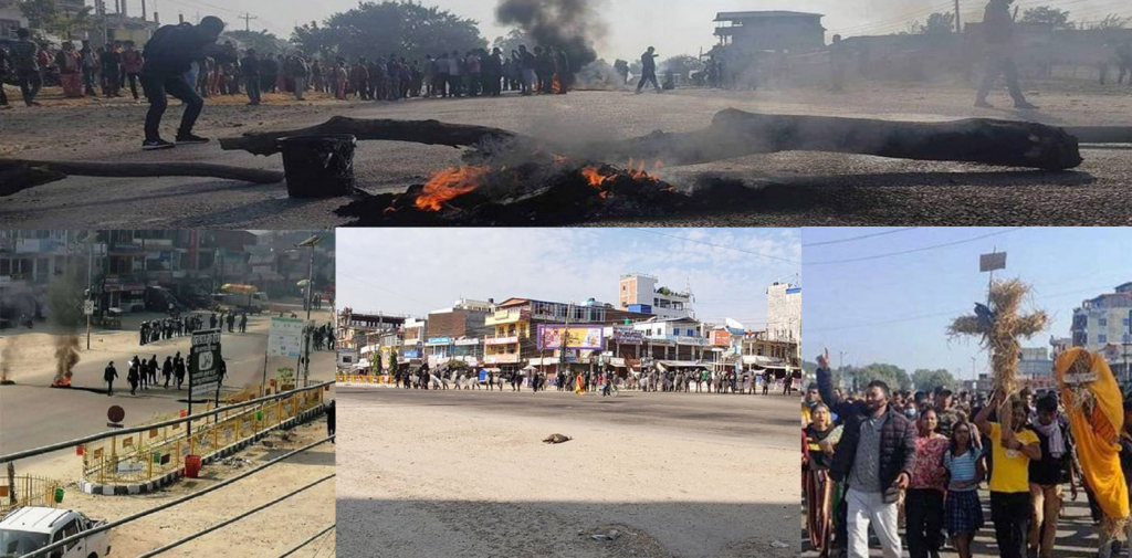 कर्फ्यू अवज्ञा गर्दै आज पनि बर्दिवास तनावग्रस्त, मेयरको पुत्ला जलाइयो