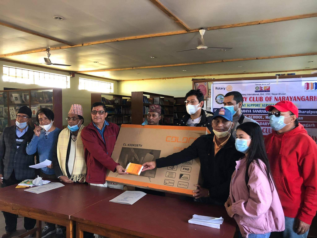 नारायणगढ रोटरी क्लबले विभिन्न कार्यक्रम गरी स्थापना दिवस मनायो