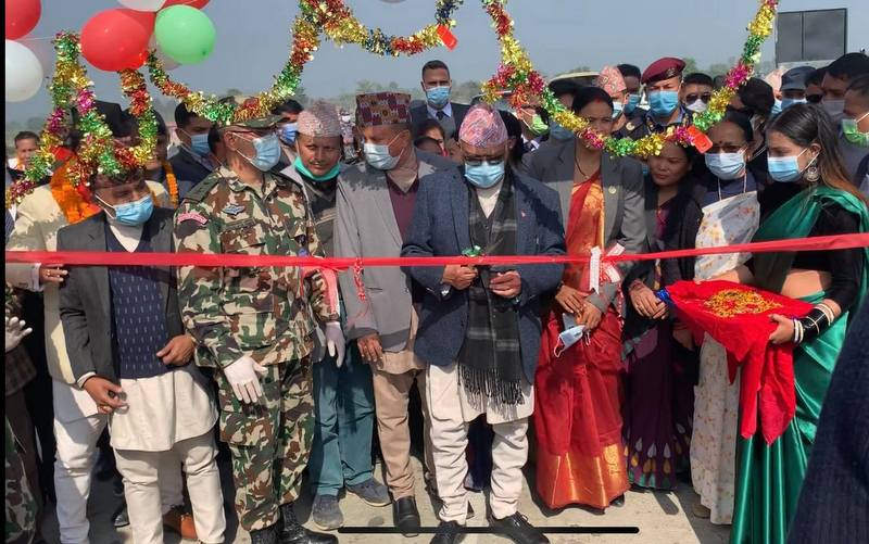 नेपाल कै दोस्रो लामो पुल प्रधानमन्त्री ओलीद्धारा उद्घाटन