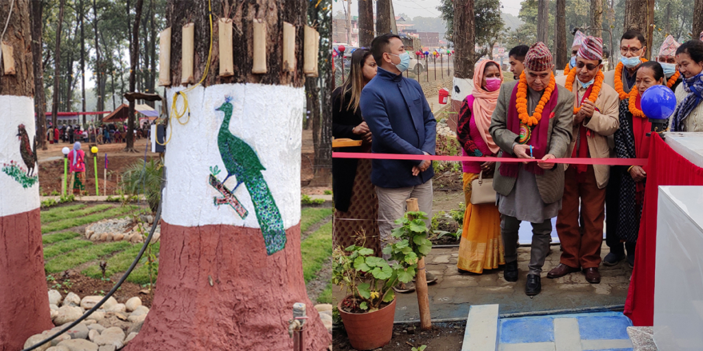 चितवनको रामनगरमा जनस्तरबाट बनाइएको पुष्पबाटिकाको उद्घाटन, निःशुल्क प्रवेश (फोटोफिचर)