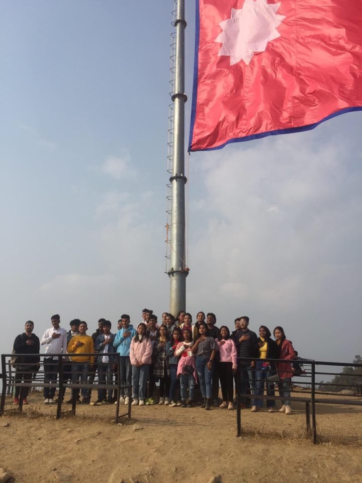 राष्ट्रिय झण्डामुनि उभिएर सप्तगण्डकीका विद्यार्थीले मनाए ‘भ्यालेन्टाइन डे’