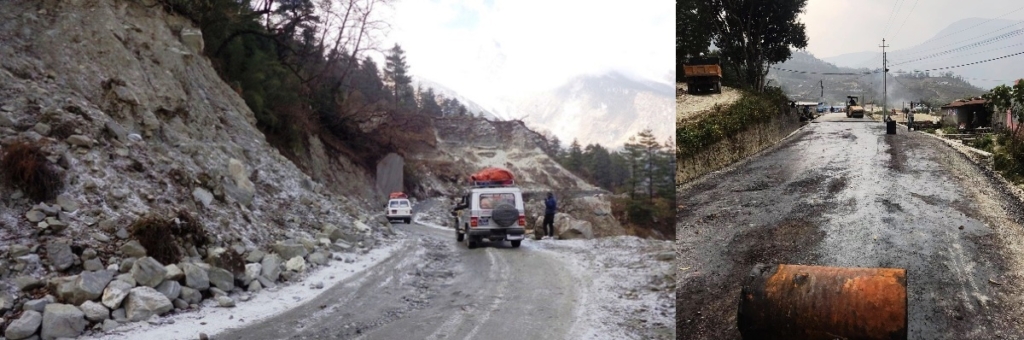 कालोपत्रका लागि तयार भयो गलेश्वर–बेगखोला सडक