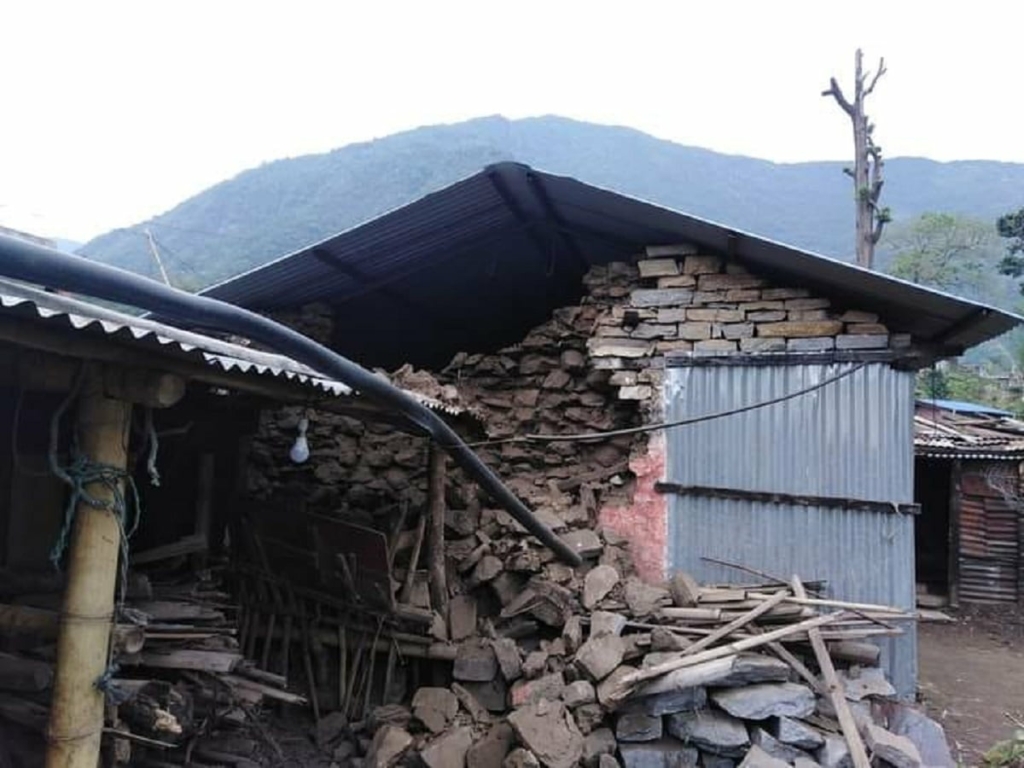 बिहानै ५.८ म्याग्निच्युडको भूकम्प, लमजुङमा घर भत्कदा ८५ वर्षीया वृद्धा घाइते