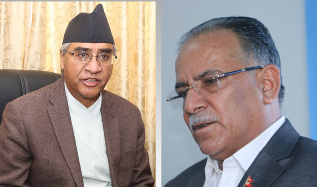 प्रदेशमा एमालेका एक हुन थालेपछि देउवा र प्रचण्ड झस्किए,कोटेश्वरमा पुगे नेपाल भेट्न