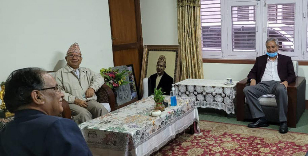 संघदेखि प्रदेशसम्म गठवन्धनलाई निरन्तरता दिने तीन नेताबीच सहमति