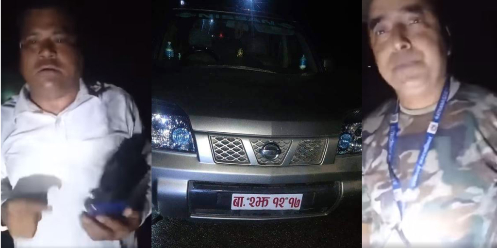 चितवनको रत्नगनगरका कर्मचारी मध्यरातमा सरकारी गाडीमा रक्सी खाँदै गाउँमा हल्ला गर्दै हिँडेपछि…